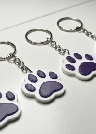 4x Cute Paw Print Keychains - Adorables Llaveros Patte d'Animal - Pet Lovers Gift!, estado: Nuevo con etiquetas, 1,00 €, 1,75 € Protección al comprador incluida