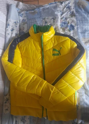 Doudoune puma jaune et verte, brand: Puma, condition: Very good, size: M, €50.00, €53.20 includes Buyer Protection