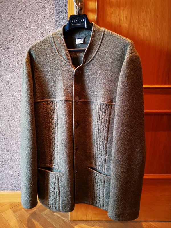 Chaqueta austriaca original caballero talla 56 / 100% pura lana virgen