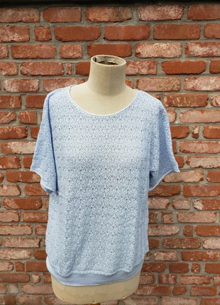 Vintage blouse en mailles ajourées bleu ciel en très bel état, marque: Vintage, état: Très bon état, taille: L / 40 / 12, 10,00 €, 11,20 € Protection acheteurs (Pro) incluse