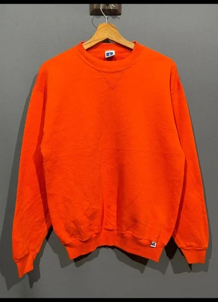 Sweat crewneck US 🇺🇸 Russell Athletic blank Orange youth XL vintage, marke: Russel Athletic, zustand: Gut, größe: XL, 10,00 €, 11,20 € beinhaltet Vinted-Käuferschutz Pro