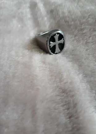 Anello acciaio inox croce goth, état: Très bon état, taille: 19 mm, 5,00 €, 5,95 € Protection acheteurs incluse