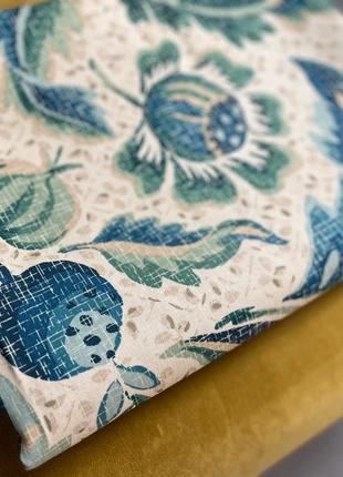 Collier Campbell rare vintage "Kelso" fabric, green, blue, beige, 2.18m x 1.34m, brand: collier Campbell, condition: New without tags, £30.00, £32.20 includes Buyer Protection
