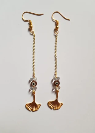 Boucles d'oreilles feuilles de Ginkgo, marque: Ginkgo, état: Très bon état, 3,00 €, 3,85 € Protection acheteurs incluse