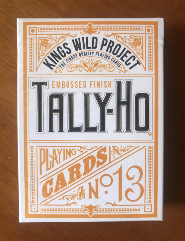 Tally-Ho Embossed finish - Kings Wild Project KWP - Playing Cards - New Sealed 1