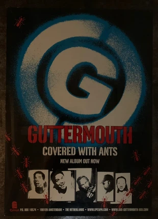 Guttermouth “Covered With Ants” album promo poster., merk: Guttermouth, staat: Goed, € 5,00, € 5,95 inclusief Kopersbescherming