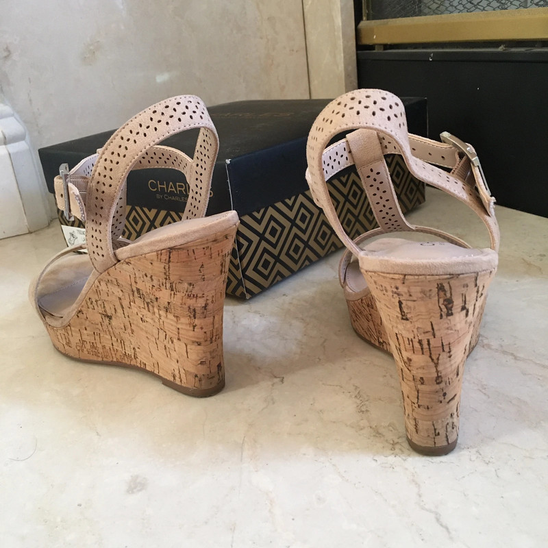 charles david suede lucas wedge heels