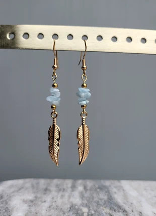 Boucles d'oreilles pierre, brand: Fait Main, condition: New without tags, €4.00, €4.90 includes Buyer Protection