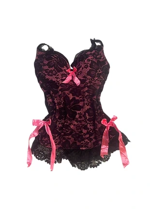 y2k lingerie bimbocore sexy goth corset top, brand: Vintage Dressing, condizioni: Ottime, €7.00, €8.05 include la Protezione acquisti