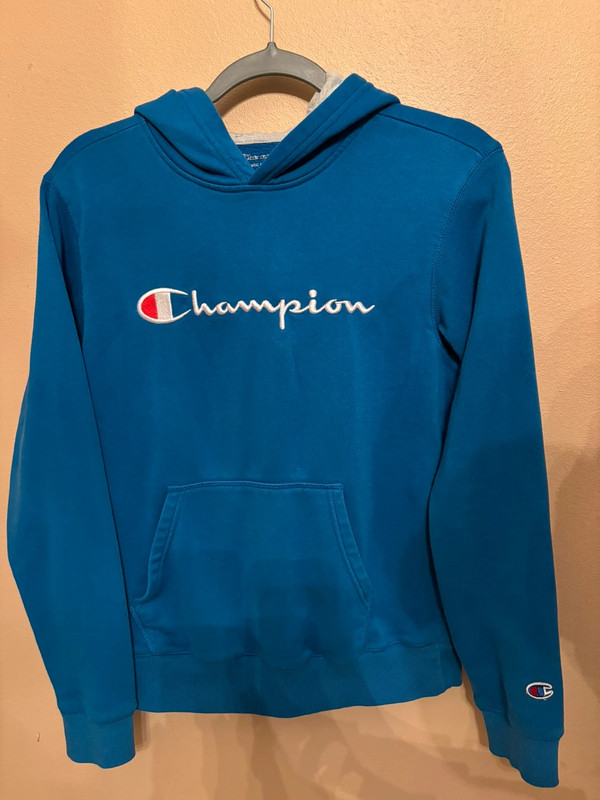 Blue Champion OG Pullover Hoodie 1