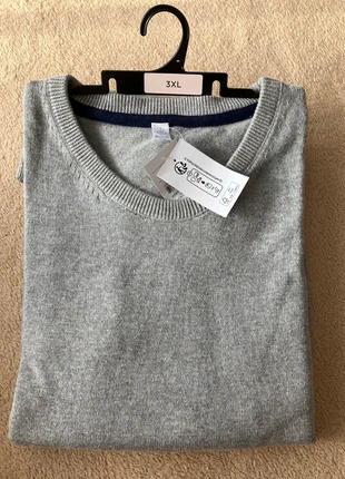 Très beau pull gris en coton col arrondi taille 3XL neuf, marca: TEX, estado: Novo com etiquetas, tamanho: XXXL, €12.00, €13.30 inclui Proteção do Comprador