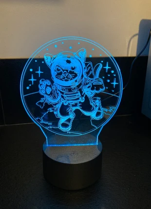 Lampe3D chat cosmonaute, état: Neuf sans étiquette, 10,00 €, 11,20 € Protection acheteurs incluse