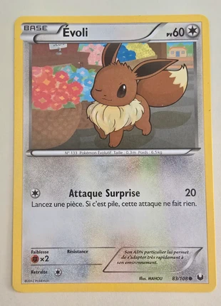 Évoli ~ NB ~ Explorateurs Obscurs, marke: Pokémon, zustand: Sehr gut, 5,99 €, 6,99 € inklusive Vinted-Käuferschutz