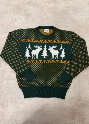 Pull vintage Jersild XL vert motif élan / renne – Made in USA – Style hiver rétro, marque: Vintage Dressing, état: Très bon état, taille: XL, 30,00 €, 32,20 € Protection acheteurs incluse