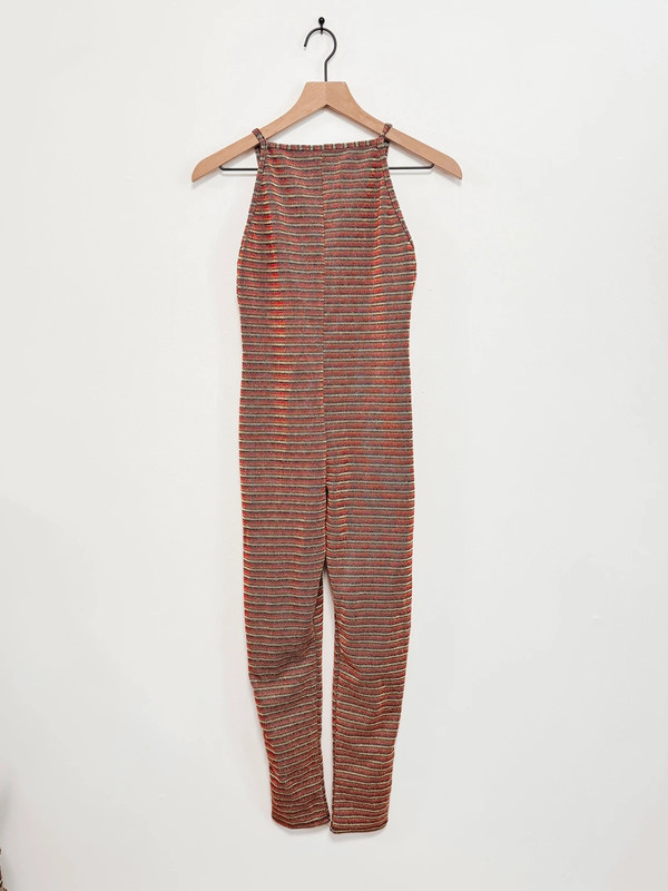 Topshop Metallic Striped Jumpsuit 2