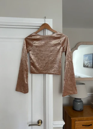 Gold bell sleeve top, brand: COQUETTE, condition: Very good, size: M / 10, £8.00, £9.10 includes Buyer Protection