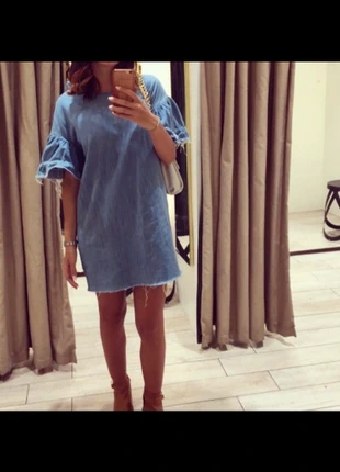 Vestito jeans Zara , marque: Zara, état: Très bon état, taille: S / 36 / 8, 10,00 €, 11,20 € Protection acheteurs incluse