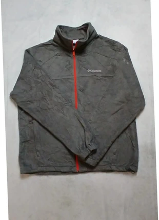 Veste polaire Columbia brodé - Gris et orange - Taille L, marque: Columbia, état: Satisfaisant, taille: L, 15,00 €, 16,45 € Protection acheteurs (Pro) incluse