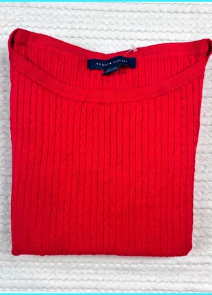 Sweat/Pull Tommy Hilfiger Rouge Pailletté / Torsadé/ Col Rond / Logo brodé / Taille M Femme, marke: Tommy Hilfiger, zustand: Sehr gut, größe: M / 38 / 10, 27,50 €, 29,58 € inklusive Vinted-Käuferschutz