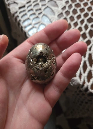 Œuf pyrite avec support, marca: lithotherapie, estado: Novo sem etiquetas, €19.00, €20.65 inclui Proteção do Comprador