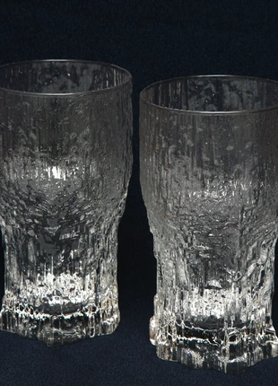 Vintage 1970s Littala Aslak Clear Glasses Set of 2 Tapio Wirkkala Design Finland, brand: Littala Aslak, condition: Very good, €60.00, €63.70 includes Buyer Protection