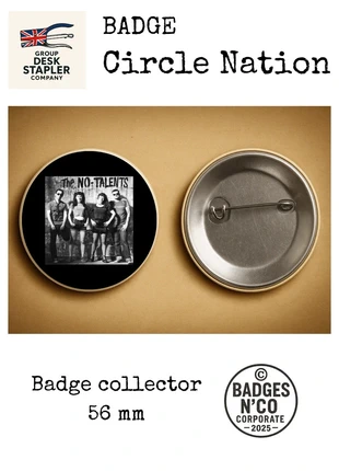 Badge The No Talent Circle Nation collector 56 mm, condizioni: Ottime, €5.00, €5.95 include la Protezione acquisti