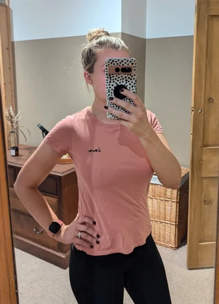 Pink H&M Love T-Shirt, brand: H&M, condition: Very good, size: XS / 6, £1.00, £1.75 includes Buyer Protection