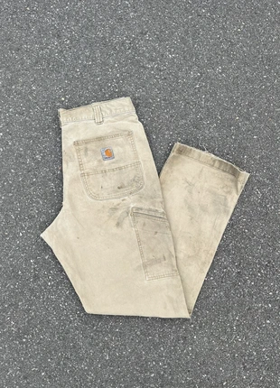 Pantalon carhartt cargo workwear baggy beige vintage - Taille 34x32, brand: Carhartt, condizioni: Ottime, taglia: IT 44 | W34, €19.00, €20.65 include la Protezione acquisti Pro