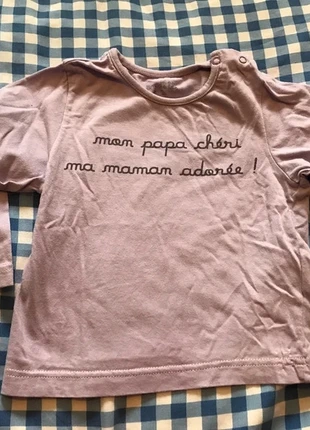 Teeshirt fille 12 m, marca: Grain de Blé, estado: Muito bom, tamanho: 12-18 meses / 80 cm, €1.00, €1.75 inclui Proteção do Comprador