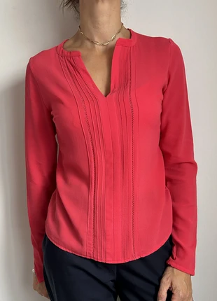 Blouse rouge framboise Naf Naf - S - comme neuf, merk: Naf Naf, staat: Heel goed, maat: S / 36 / 8, € 9,00, € 10,15 inclusief Kopersbescherming