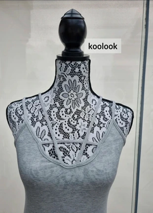 koolook Spaghettiträger Kleid, Gr. S/M, grau, merk: Koolook, staat: Heel goed, maat: S / 36 / 8, € 5,50, € 6,48 inclusief Kopersbescherming