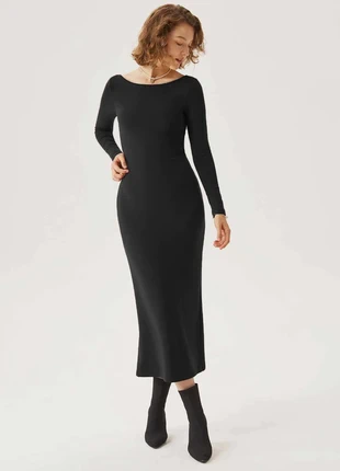 OGL Black Long Sleeve Midi Dress - Size S - Built-In Bra, brand: ogl, condition: New with tags, size: S / 36 / 8, €12.00, €13.30 includes Buyer Protection