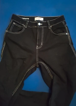 Jean Carpenter noir, merk: Jennyfer, staat: Goed, maat: S / 36 / 8, € 6,00, € 7,00 inclusief Kopersbescherming