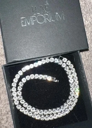 Silver Tennis necklace set, brand: luxe emporium, condition: Very good, £15.00, £16.45 includes Buyer Protection