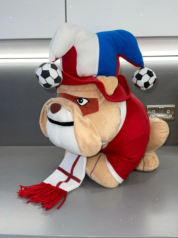 Large England Football Thug British Bulldog Soft Plush Toy Plush Man Cave Pub football party Vinted