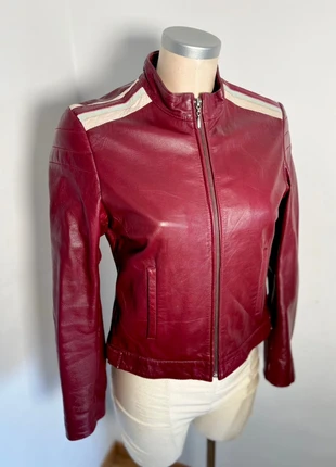 🌹 Incroyable et rare blouson authentique Redskins bordeaux en cuir à bandes - taille S 🌹, marque: Redskins, état: Très bon état, taille: S / 36 / 8, 70,00 €, 74,20 € Protection acheteurs (Pro) incluse