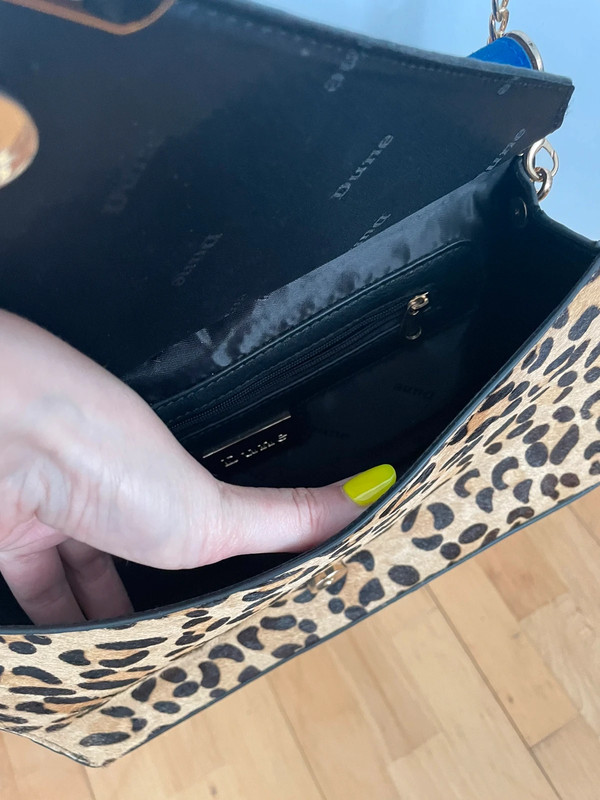 Dune leopard print clutch 2025 bag