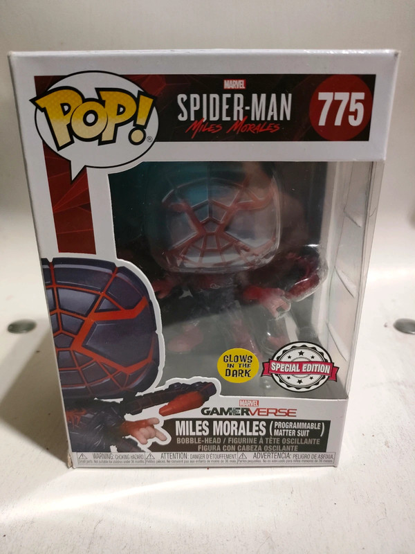 Miles Morales (Programmable Matter Suit) Glow in the Dark #775 Funko P