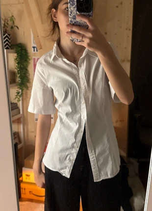 white slimy shirt, marke: LCW Casual, zustand: Sehr gut, größe: L / 40 / 12, 8,00 €, 9,10 € inklusive Vinted-Käuferschutz