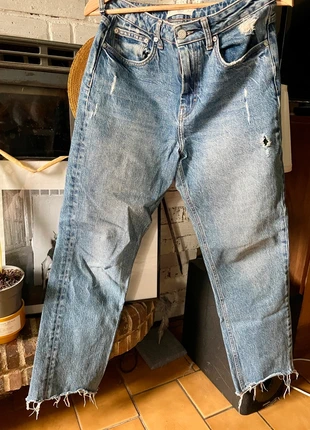 Jean Mango crop / coupe droite / stretch /, marca: Mango, estado: Muy bueno, tamaño: M / 38 / 10, 12,00 €, 13,30 € Protección al comprador incluida