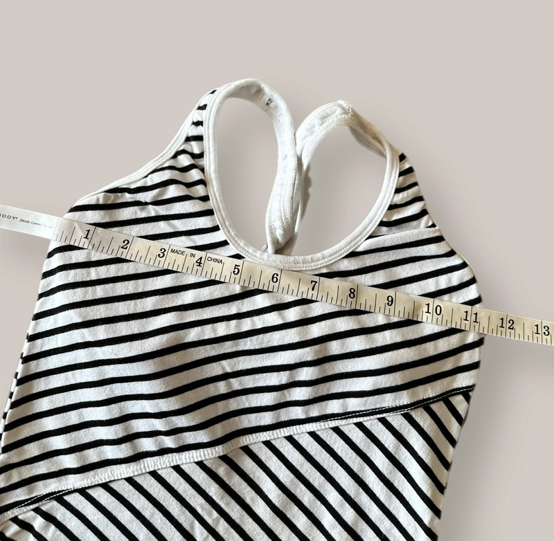 Hard Tail Forever Black & White Striped Tank Top 3