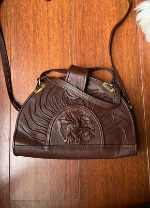 Sac à main vintage en cuir marron, marque: sans marque, état: Très bon état, 15,00 €, 16,45 € Protection acheteurs incluse