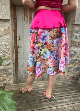 Jupe été ouverte à fleurs taille M /38, marke: sans marque, zustand: Sehr gut, größe: M / 38 / 10, 9,00 €, 10,15 € inklusive Vinted-Käuferschutz