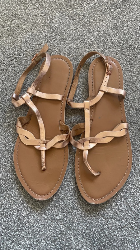 New look sale rose gold sandals