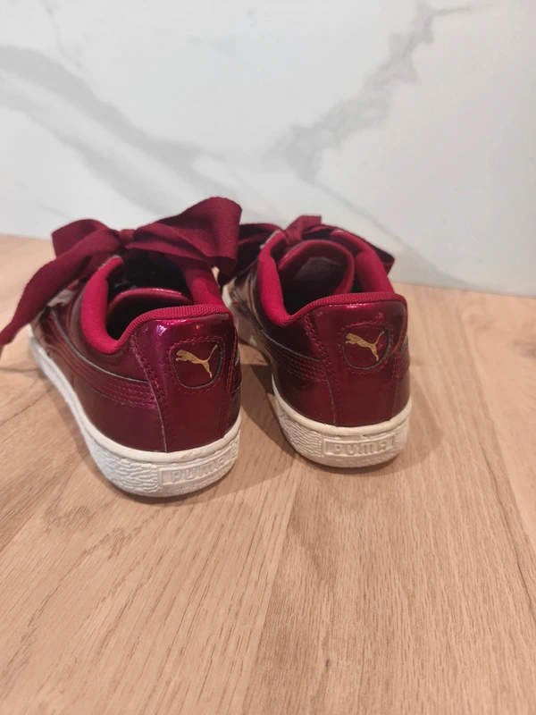 Baskets Puma Heart rouges vernies – Pointure 38 - photo numéro 3