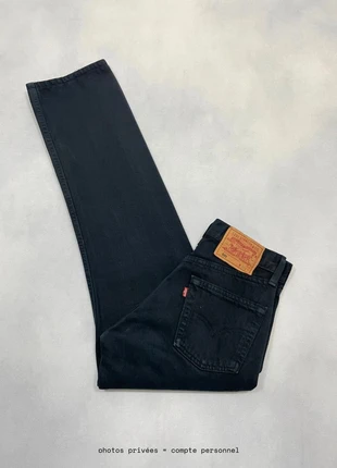Jean Levi’s 501 y2k Noir Made in USA Taille Haute Large et Droit Denim Pant - Taille S w26 #803, marke: Levi's, zustand: Sehr gut, größe: S / 36 / 8, 34,90 €, 37,35 € beinhaltet Vinted-Käuferschutz Pro