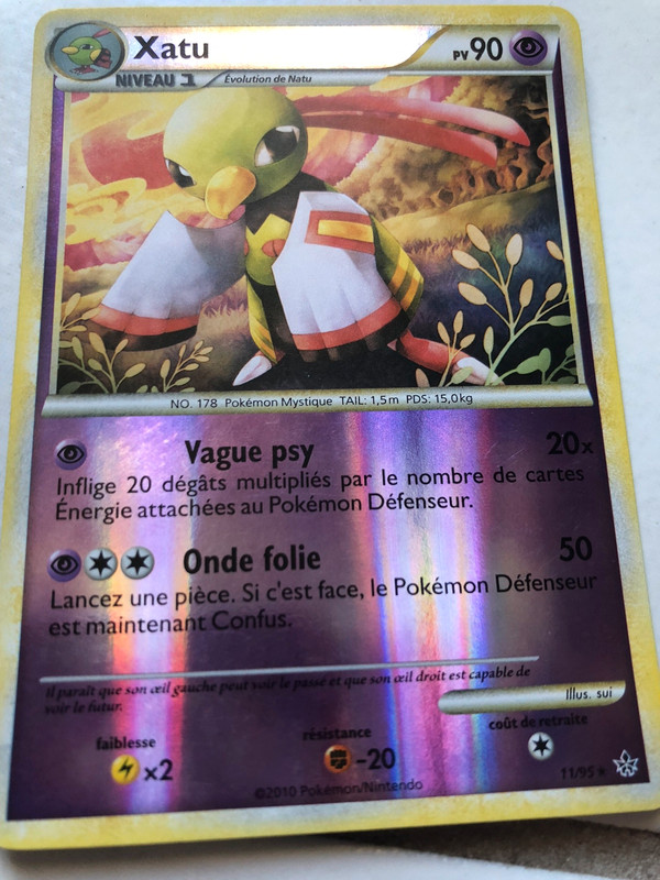 Carte Pokémon Xavi rare brillante