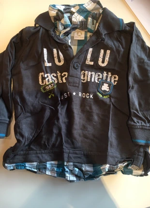 Tee shirt garçon lulu castagnette 6 mois bleu , marque: Lulu Castagnette, état: Très bon état, taille: 6-9 mois / 68 cm, 2,00 €, 2,80 € Protection acheteurs incluse