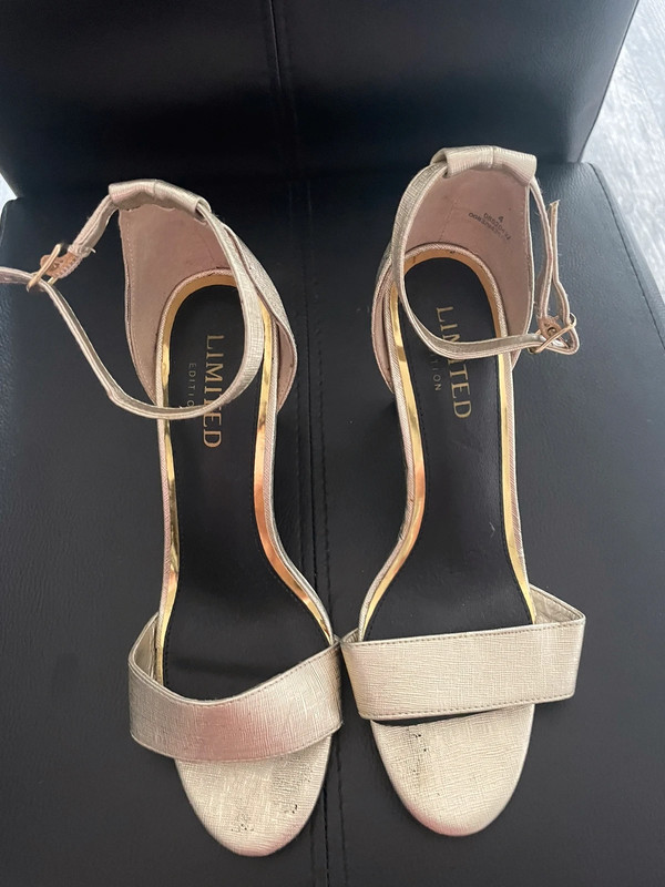 M&S limited edition gold high heeled sandals - Vinted