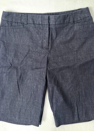 Van Heusen Denim Bermuda Chino Shorts Sz 4 Dark Wash Tailored Jorts Stretch Jean, brand: Van Heusen, condition: Very good, size: S / UK 8-10, £15.11, £16.57 includes Buyer Protection